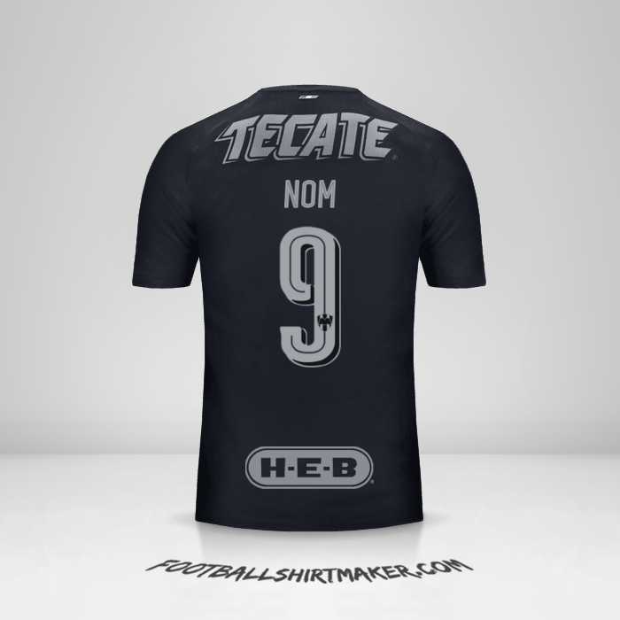 Maillot Monterrey 2017/18 Extérieur -  nom - 9