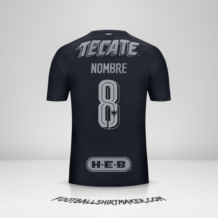 Camiseta Monterrey 2017/18 Visita -  nombre - 8