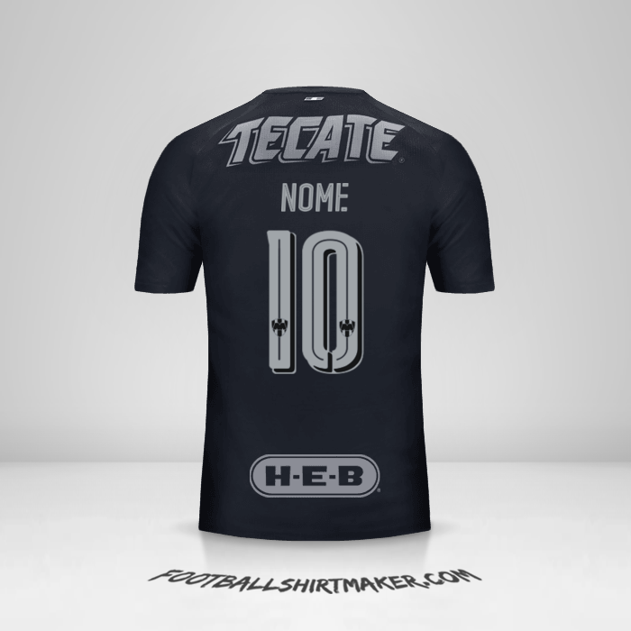 Maglia Monterrey 2017/18 Seconda -  nome - 10