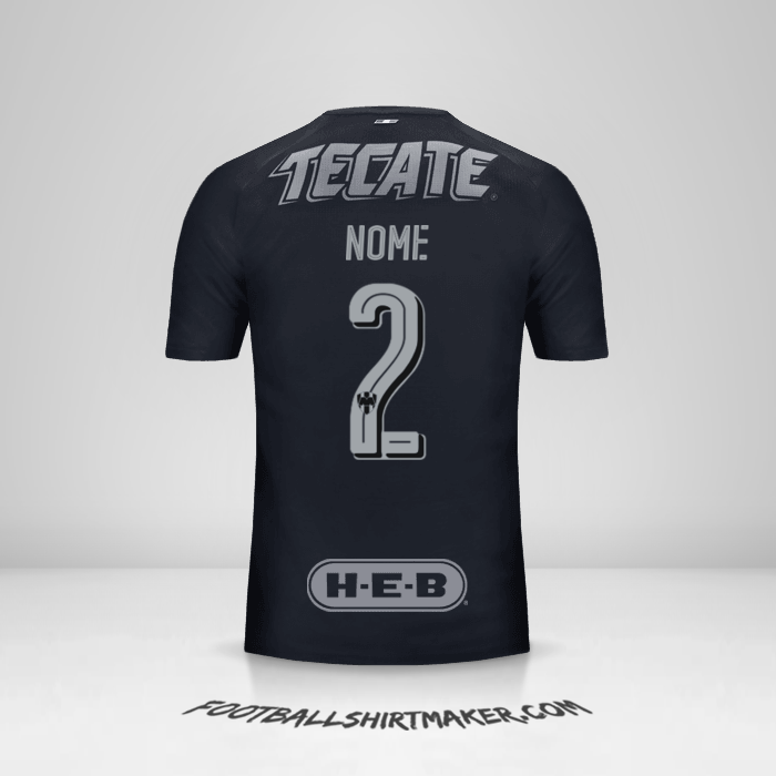 Camisa Monterrey 2017/18 Alternativa -  nome - 2