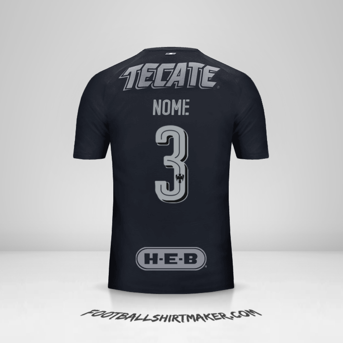 Camisa Monterrey 2017/18 Alternativa -  nome - 3