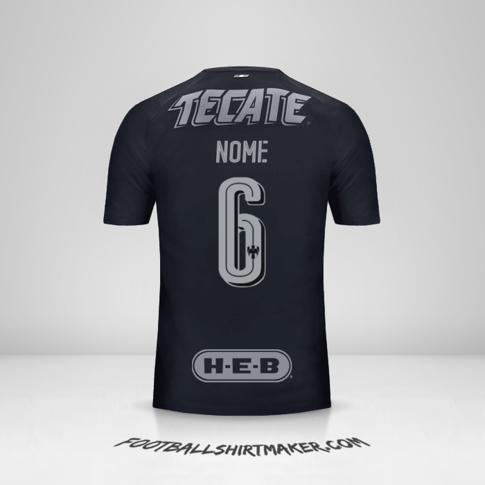 Camisa Monterrey 2017/18 Alternativa -  nome - 6