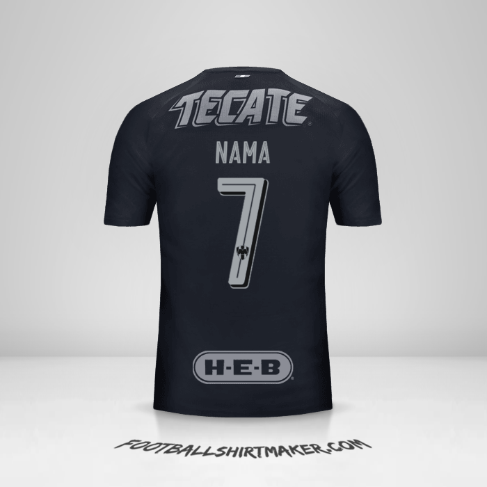 Jersey Monterrey 2017/18 Alternatif -  nama - 7