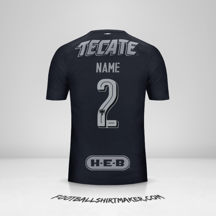 Shirt Monterrey 2017/18 Away -  name - 2