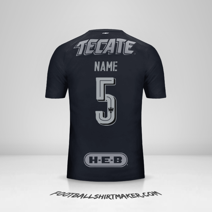 Shirt Monterrey 2017/18 Away -  name - 5