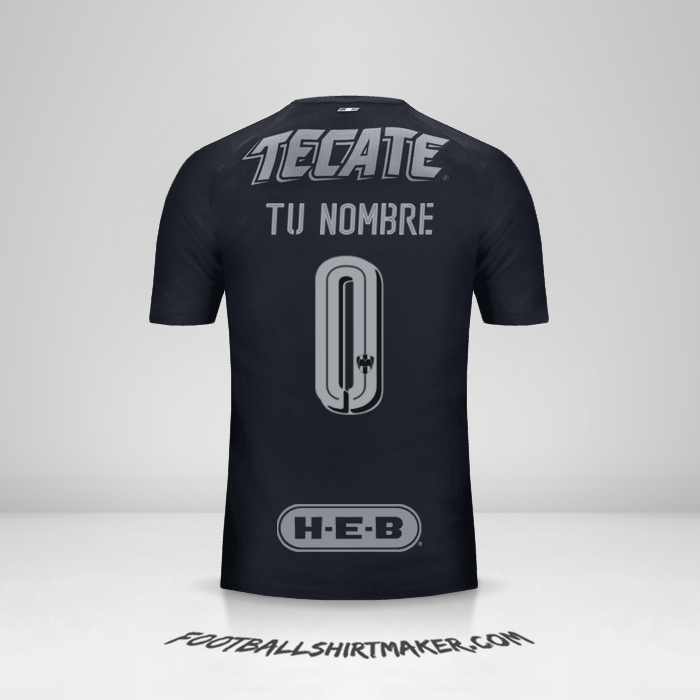 Jersey Monterrey 2017/18 II -  tu nombre - 0