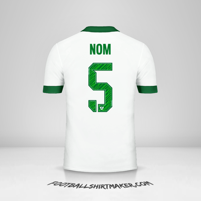 Maillot Indonésie 2016/17 Extérieur -  nom - 5