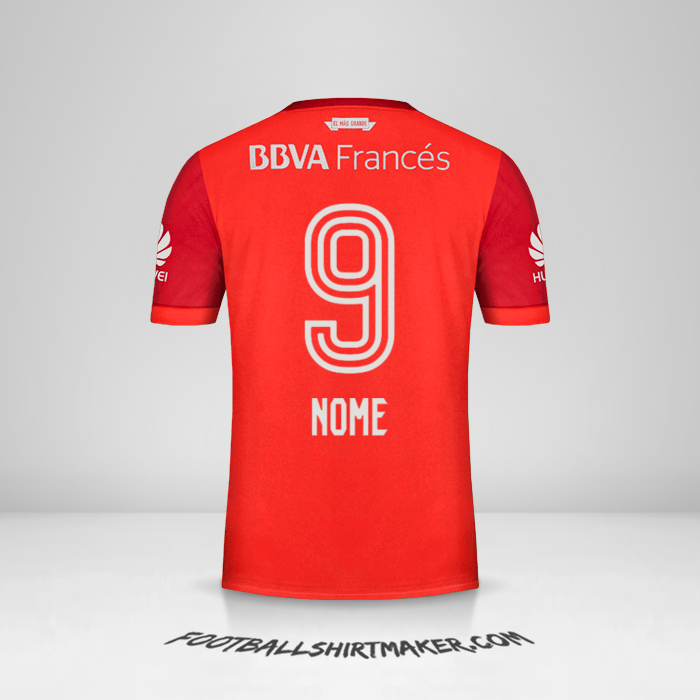 Maglia River Plate 2017/18 Seconda -  nome - 9