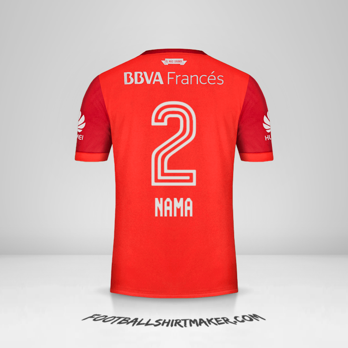 Jersey River Plate 2017/18 Alternatif -  nama - 2
