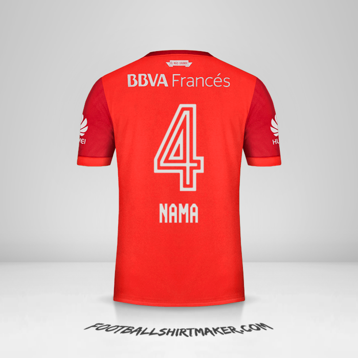 Jersey River Plate 2017/18 Alternatif -  nama - 4