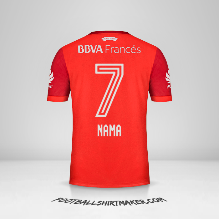 Jersey River Plate 2017/18 Alternatif -  nama - 7