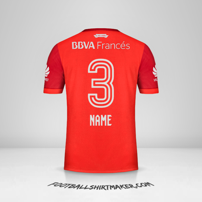 Shirt River Plate 2017/18 Away -  name - 3