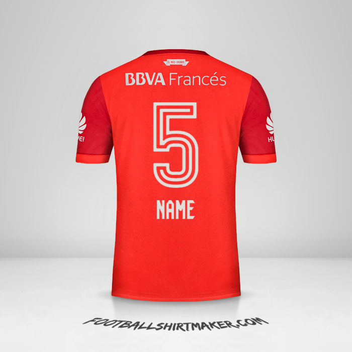 Shirt River Plate 2017/18 Away -  name - 5