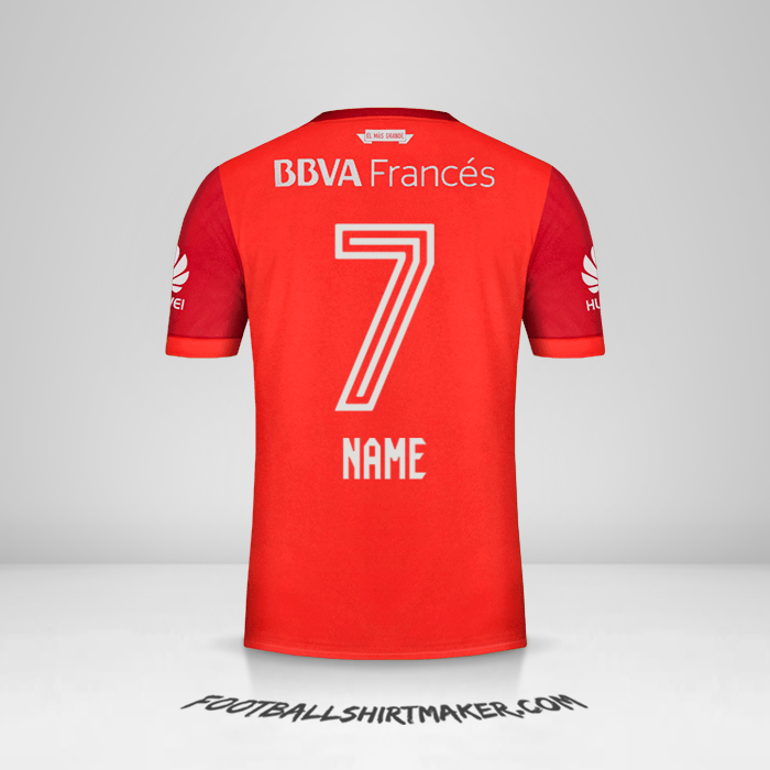 Shirt River Plate 2017/18 Away -  name - 7