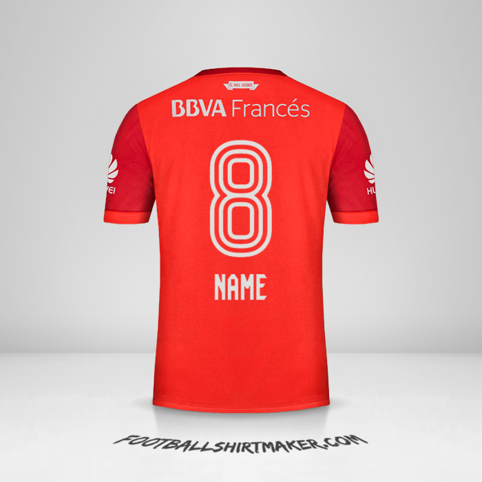 Shirt River Plate 2017/18 Away -  name - 8