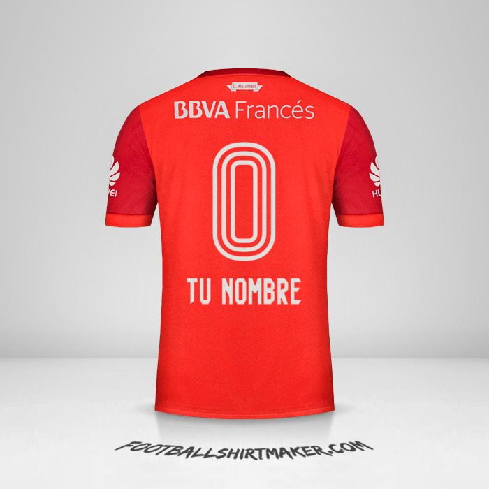 Jersey River Plate 2017/18 II -  tu nombre - 0