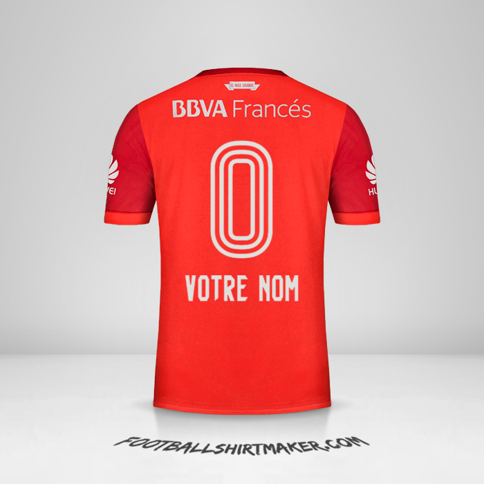 Maillot River Plate 2017/18 II -  votre nom - 0