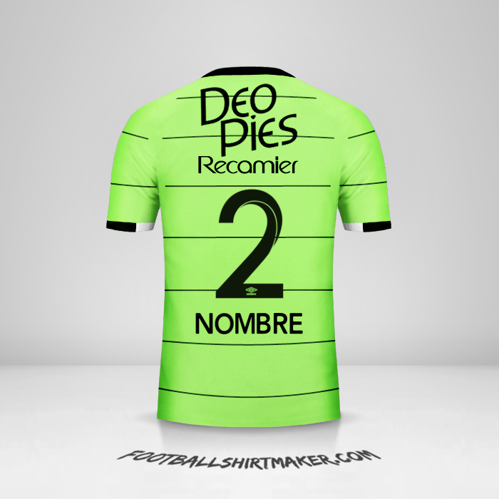 Camiseta Deportivo Cali 2017 Tercera -  nombre - 2