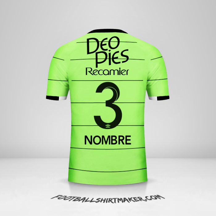 Camiseta Deportivo Cali 2017 Tercera -  nombre - 3