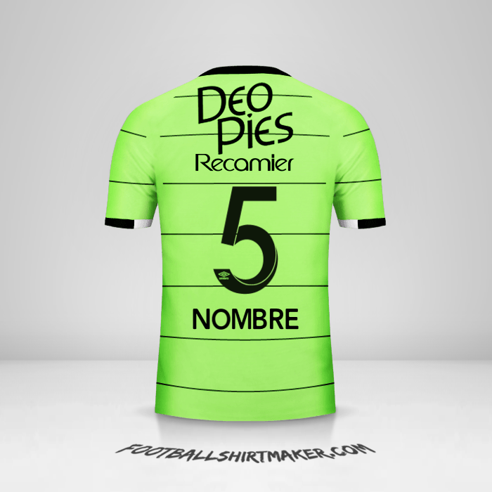 Jersey Deportivo Cali 2017 Tercera -  nombre - 5