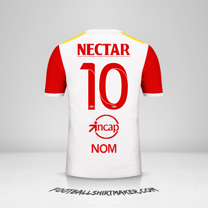 Maillot Independiente Santa Fe 2017 Extérieur -  nom - 10