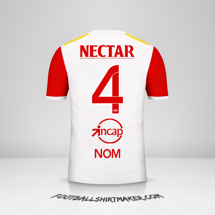 Maillot Independiente Santa Fe 2017 Extérieur -  nom - 4