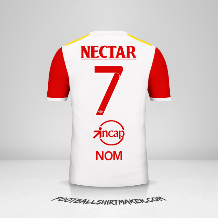 Maillot Independiente Santa Fe 2017 Extérieur -  nom - 7