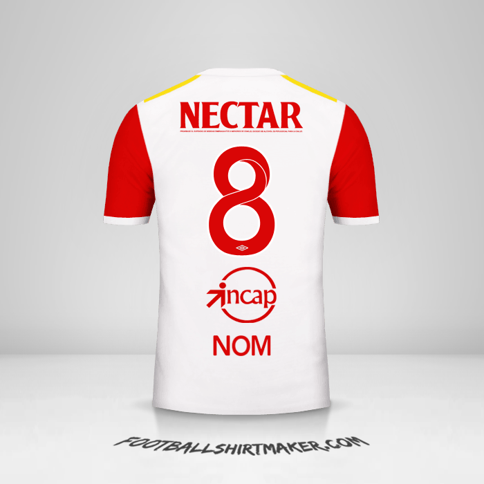 Maillot Independiente Santa Fe 2017 Extérieur -  nom - 8