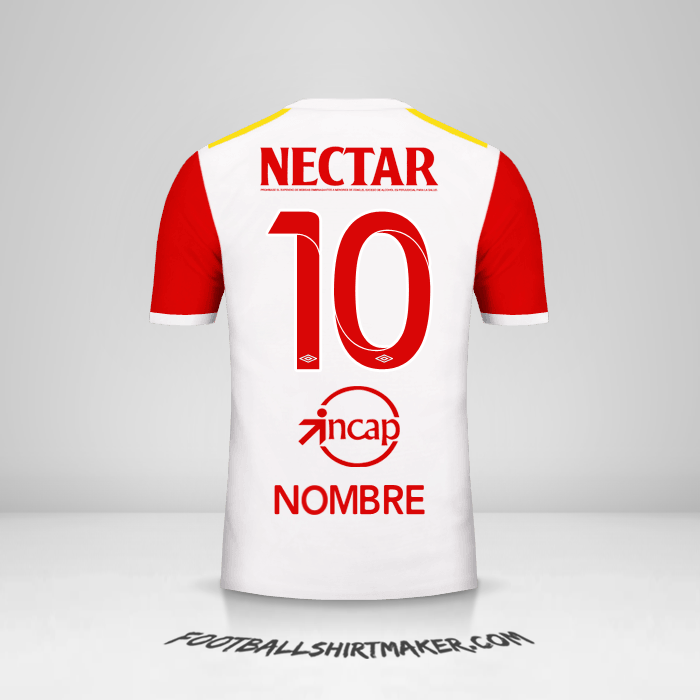 Jersey Independiente Santa Fe 2017 Visita -  nombre - 10