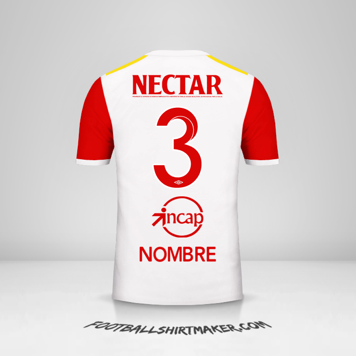 Jersey Independiente Santa Fe 2017 Visita -  nombre - 3
