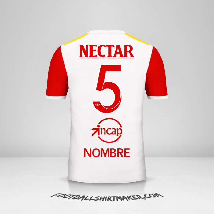 Jersey Independiente Santa Fe 2017 Visita -  nombre - 5