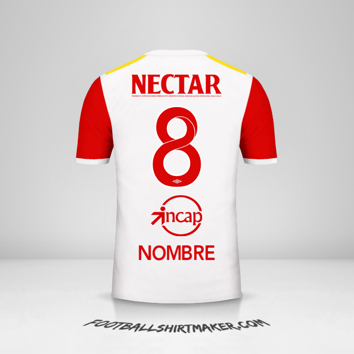 Camiseta Independiente Santa Fe 2017 Visita -  nombre - 8