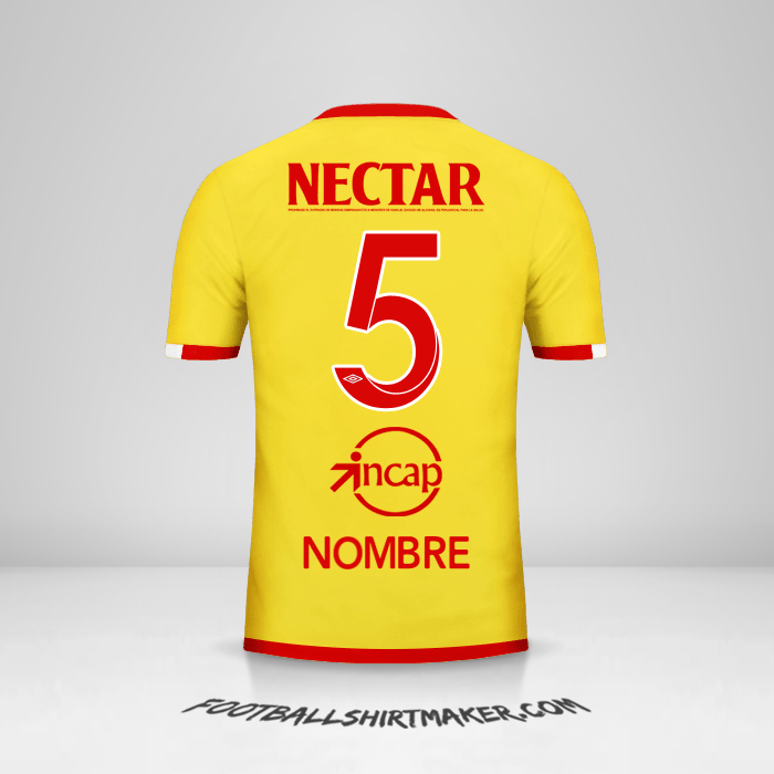 Jersey Independiente Santa Fe 2017 Tercera -  nombre - 5