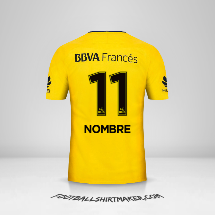 Jersey Boca Juniors 2017/18 Visita -  nombre - 11