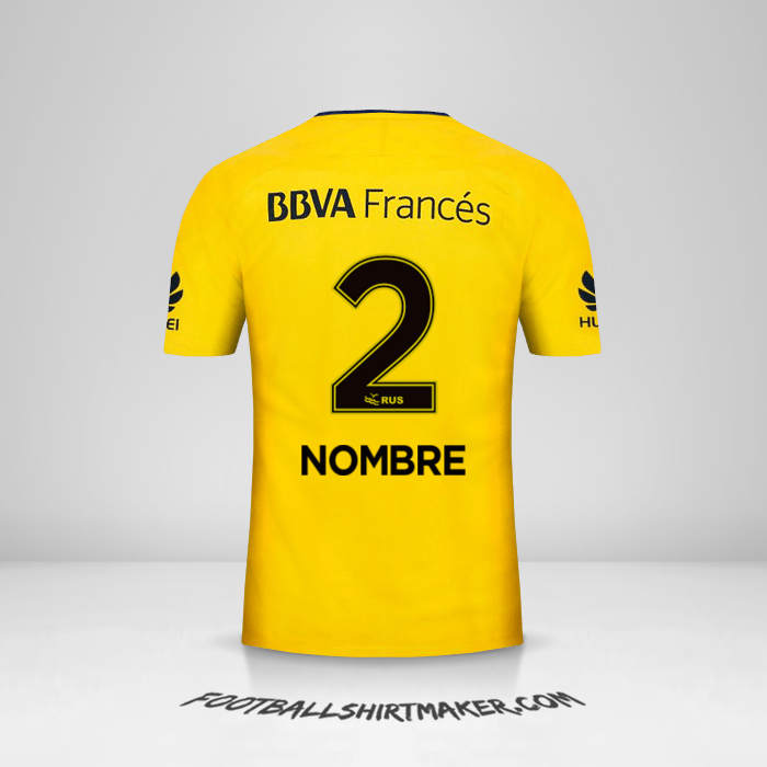 Jersey Boca Juniors 2017/18 Visita -  nombre - 2