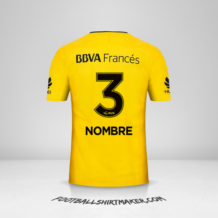 Jersey Boca Juniors 2017/18 Visita -  nombre - 3