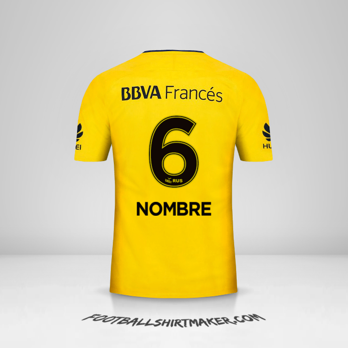 Camiseta Boca Juniors 2017/18 Visita -  nombre - 6