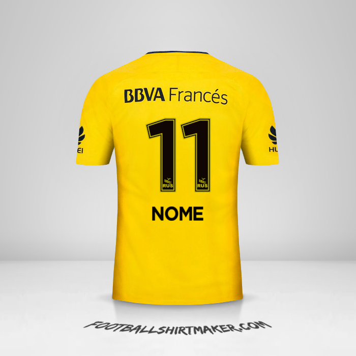 Camisa Boca Juniors 2017/18 Alternativa -  nome - 11