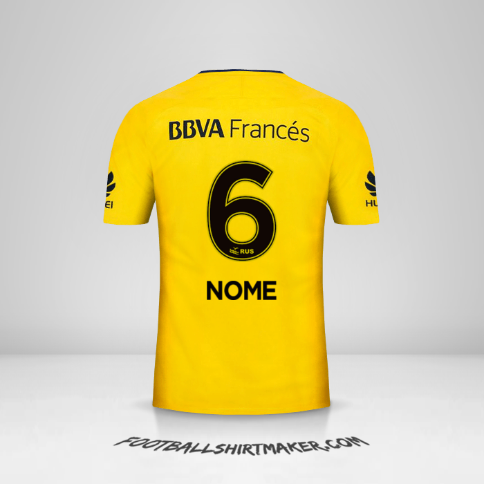 Camisa Boca Juniors 2017/18 Alternativa -  nome - 6