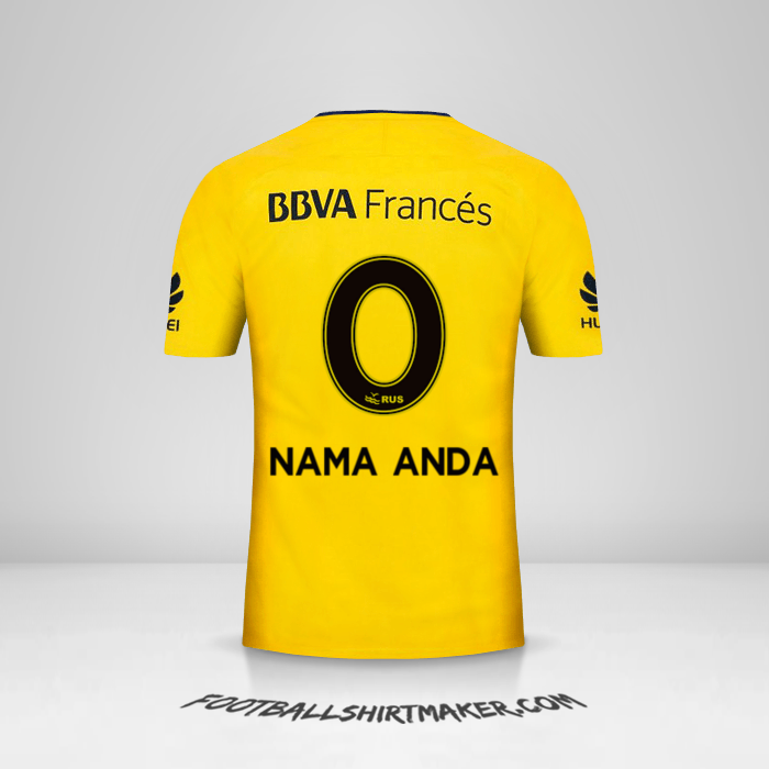 Jersey Boca Juniors 2017/18 II -  nama anda - 0
