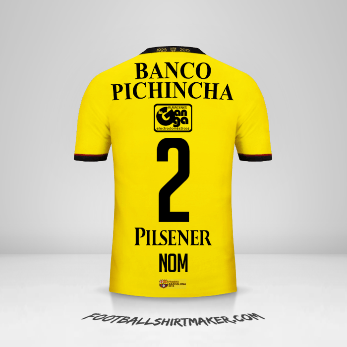 Maillot Barcelona SC 2015 -  nom - 2