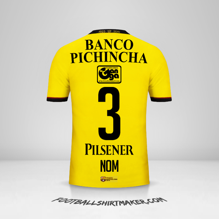 Maillot Barcelona SC 2015 -  nom - 3