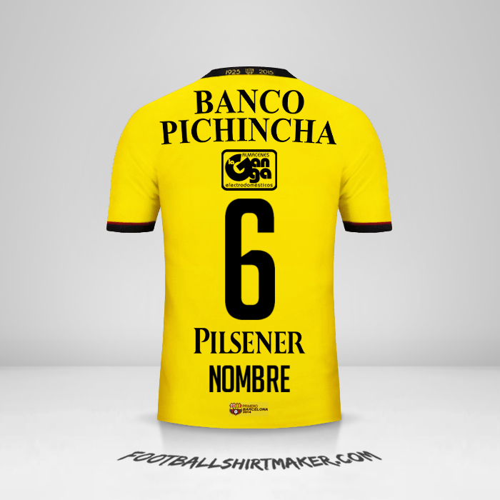 Jersey Barcelona SC 2015 -  nombre - 6