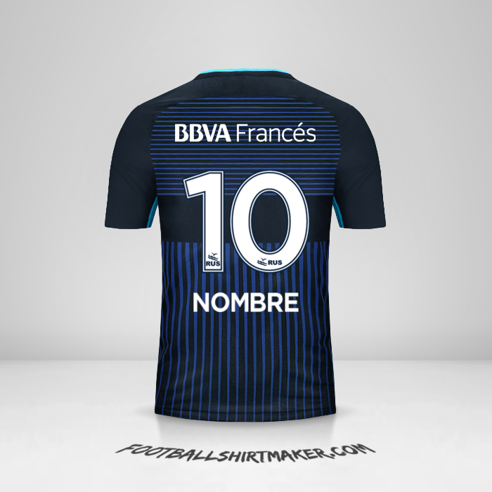 Jersey Boca Juniors 2017/18 Tercera -  nombre - 10