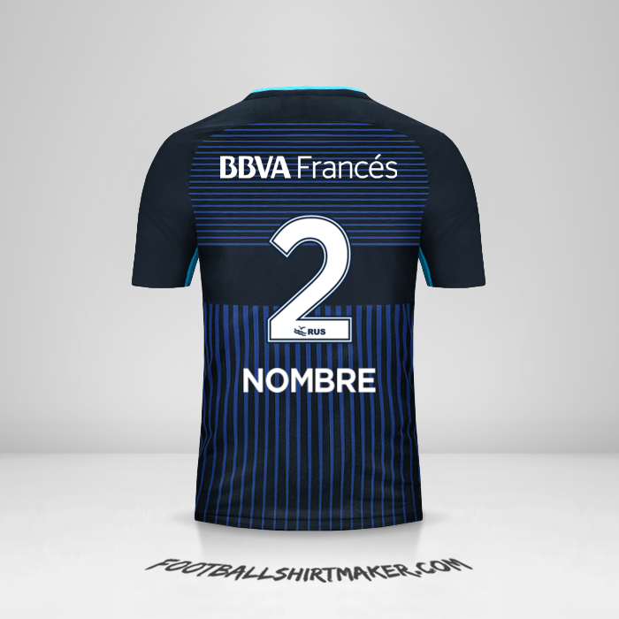 Jersey Boca Juniors 2017/18 Tercera -  nombre - 2