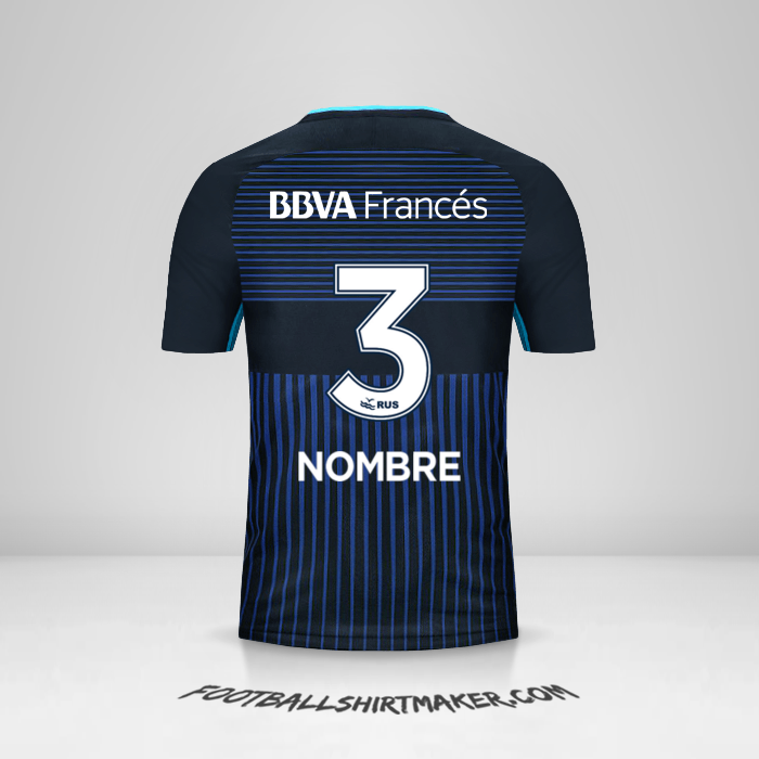 Jersey Boca Juniors 2017/18 Tercera -  nombre - 3