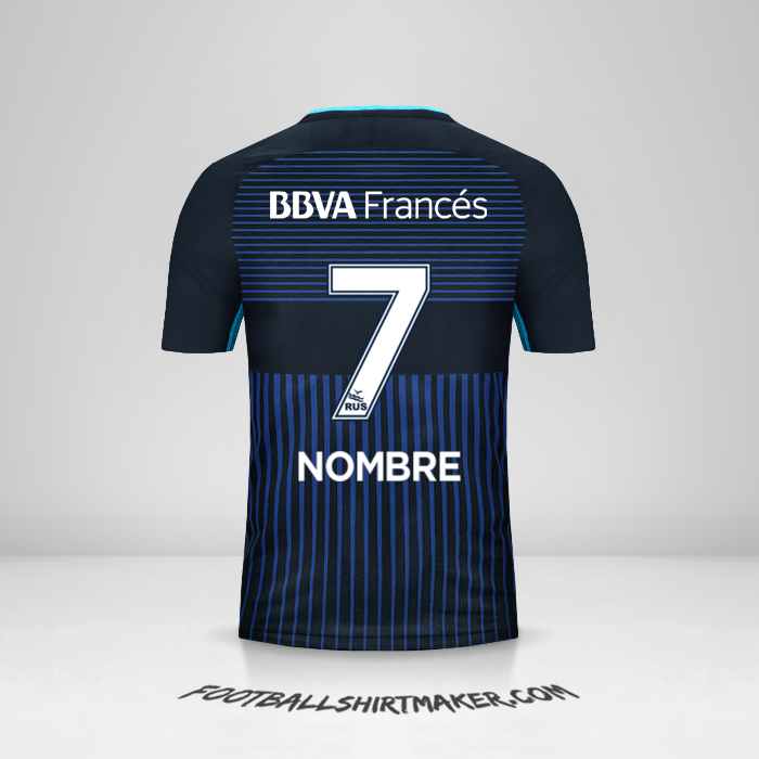 Jersey Boca Juniors 2017/18 Tercera -  nombre - 7