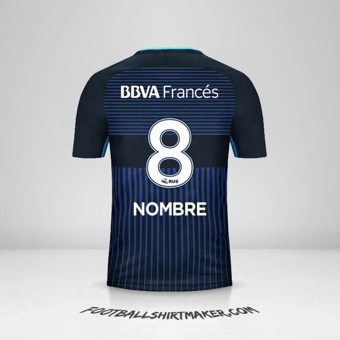 Jersey Boca Juniors 2017/18 Tercera -  nombre - 8
