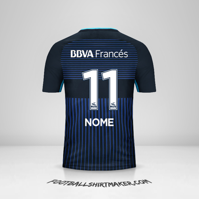 Camisa Boca Juniors 2017/18 Terceira -  nome - 11