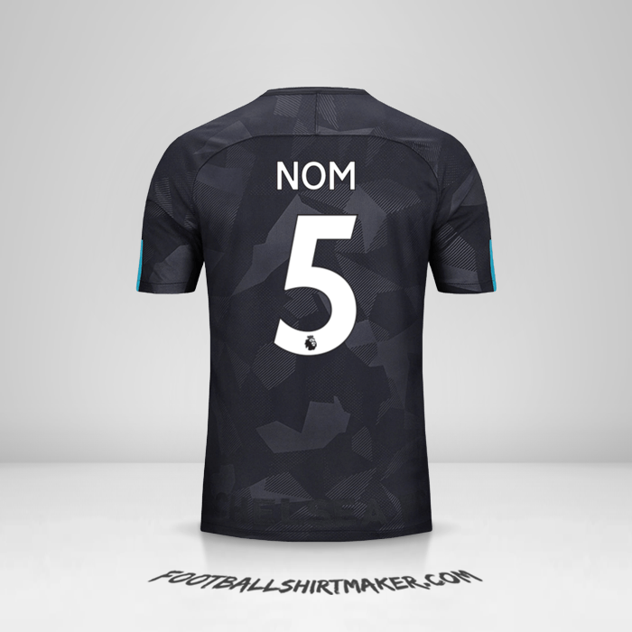 Maillot Chelsea 2017/18 Troisième -  nom - 5